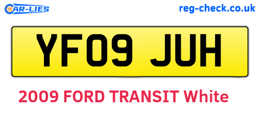 YF09JUH are the vehicle registration plates.