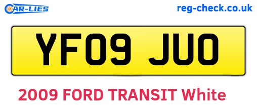 YF09JUO are the vehicle registration plates.