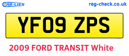 YF09ZPS are the vehicle registration plates.
