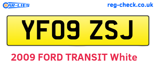 YF09ZSJ are the vehicle registration plates.