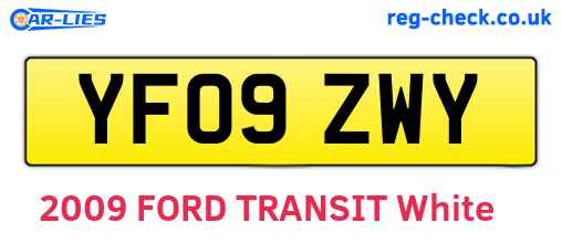 YF09ZWY are the vehicle registration plates.