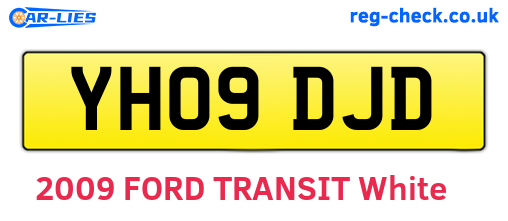 YH09DJD are the vehicle registration plates.