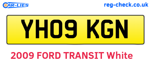YH09KGN are the vehicle registration plates.