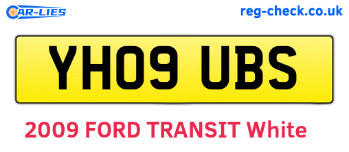 YH09UBS are the vehicle registration plates.