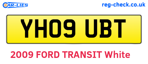 YH09UBT are the vehicle registration plates.