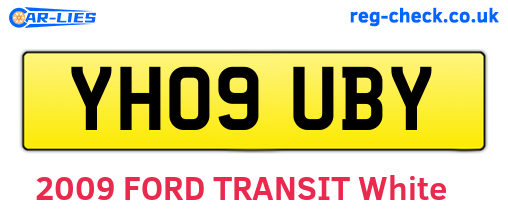 YH09UBY are the vehicle registration plates.