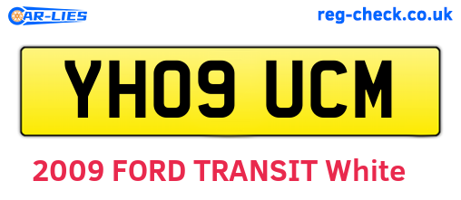 YH09UCM are the vehicle registration plates.