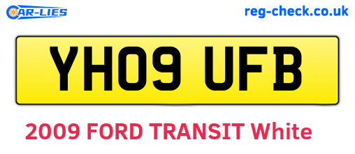YH09UFB are the vehicle registration plates.