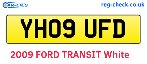 YH09UFD are the vehicle registration plates.