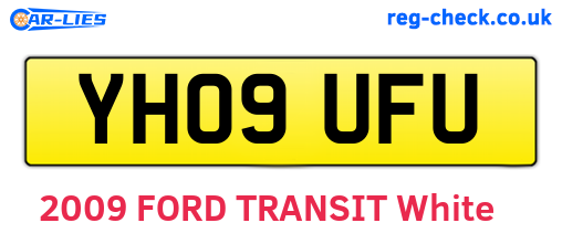 YH09UFU are the vehicle registration plates.