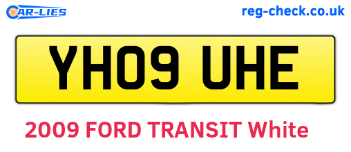 YH09UHE are the vehicle registration plates.