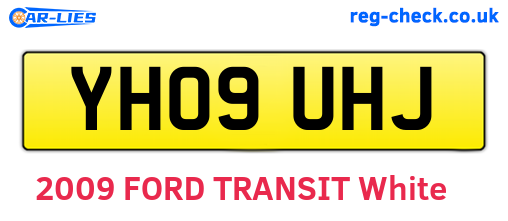 YH09UHJ are the vehicle registration plates.