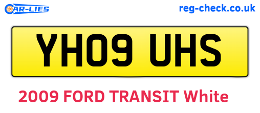 YH09UHS are the vehicle registration plates.