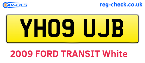 YH09UJB are the vehicle registration plates.