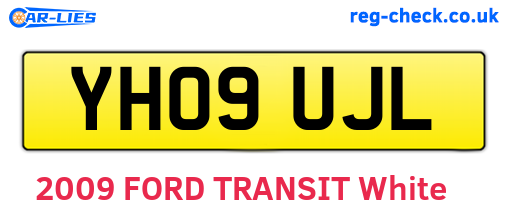 YH09UJL are the vehicle registration plates.