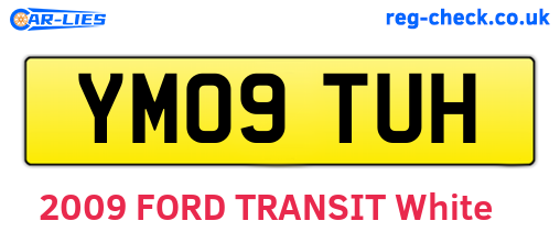 YM09TUH are the vehicle registration plates.