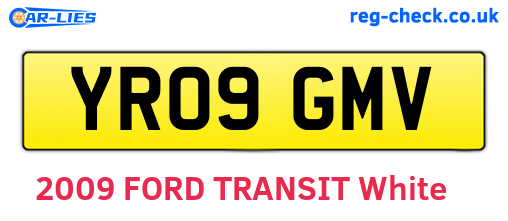 YR09GMV are the vehicle registration plates.