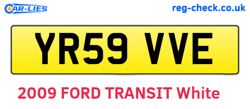 YR59VVE are the vehicle registration plates.