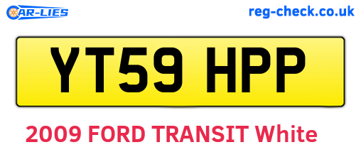 YT59HPP are the vehicle registration plates.