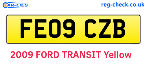 FE09CZB are the vehicle registration plates.