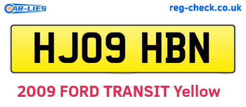 HJ09HBN are the vehicle registration plates.