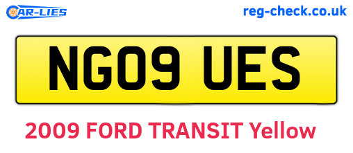 NG09UES are the vehicle registration plates.