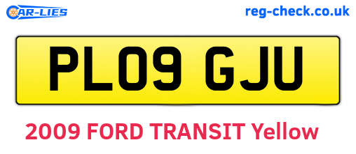PL09GJU are the vehicle registration plates.