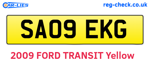 SA09EKG are the vehicle registration plates.