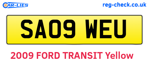SA09WEU are the vehicle registration plates.