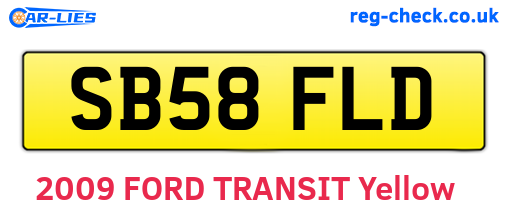 SB58FLD are the vehicle registration plates.