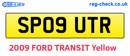 SP09UTR are the vehicle registration plates.