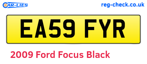 Black 2009 Ford Focus (EA59FYR)