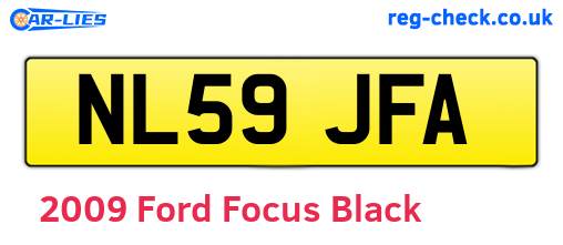 Black 2009 Ford Focus (NL59JFA)