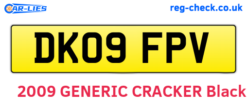 DK09FPV are the vehicle registration plates.