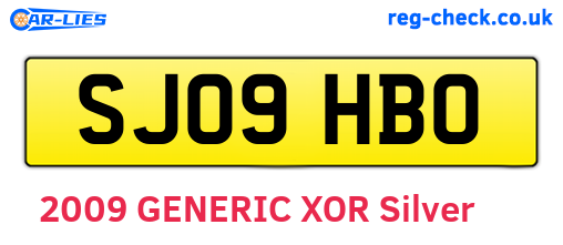 SJ09HBO are the vehicle registration plates.