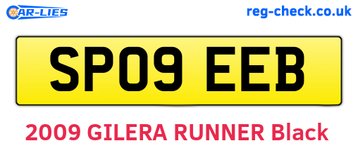 SP09EEB are the vehicle registration plates.