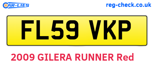 FL59VKP are the vehicle registration plates.