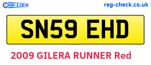 SN59EHD are the vehicle registration plates.