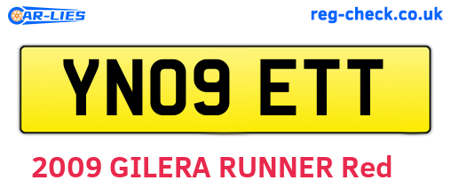 YN09ETT are the vehicle registration plates.