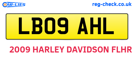 LB09AHL are the vehicle registration plates.