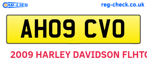 AH09CVO are the vehicle registration plates.