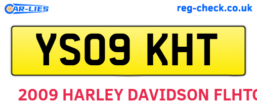 YS09KHT are the vehicle registration plates.