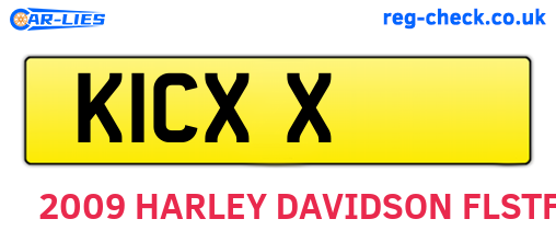 K1CXX are the vehicle registration plates.