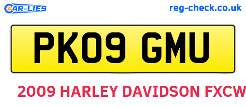 PK09GMU are the vehicle registration plates.