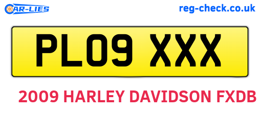 PL09XXX are the vehicle registration plates.