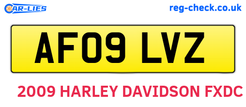 AF09LVZ are the vehicle registration plates.