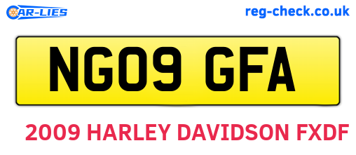 NG09GFA are the vehicle registration plates.
