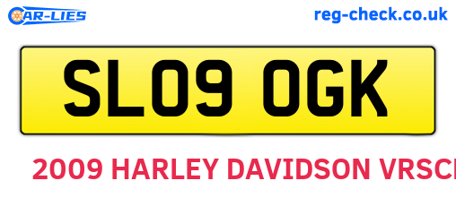 SL09OGK are the vehicle registration plates.