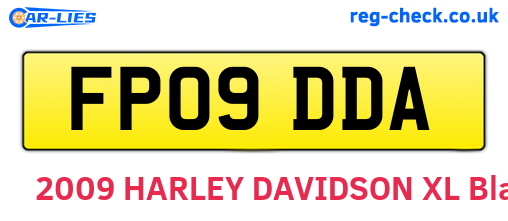 FP09DDA are the vehicle registration plates.