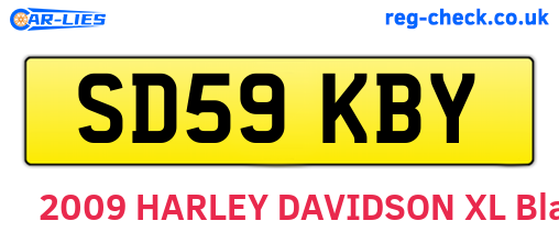 SD59KBY are the vehicle registration plates.